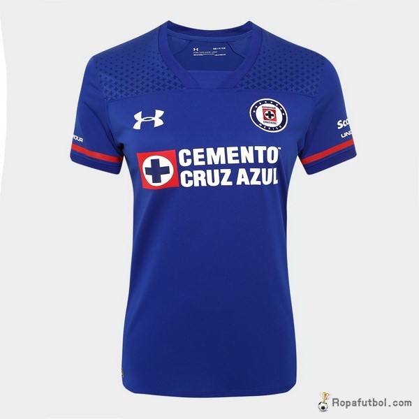 Camiseta Cruz Azul Replica Primera Ropa Mujer 2017/18 Azul